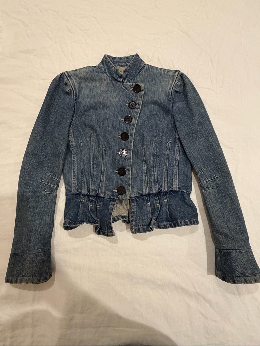 Original Marc Jacobs Denim peplum Jean jacket from the early 2000’s.